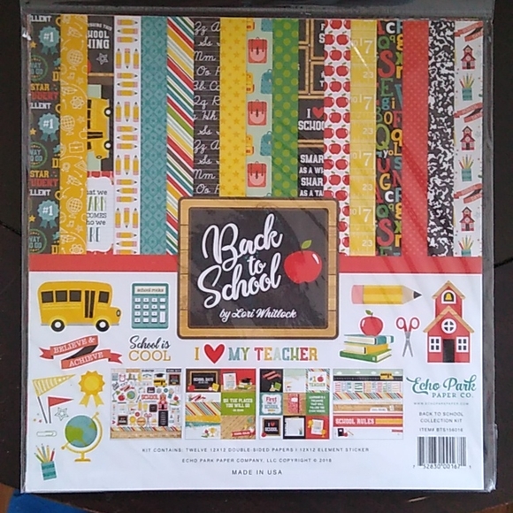 Echo Park "Back to School" Collection Kit - Picture 1 of 2
